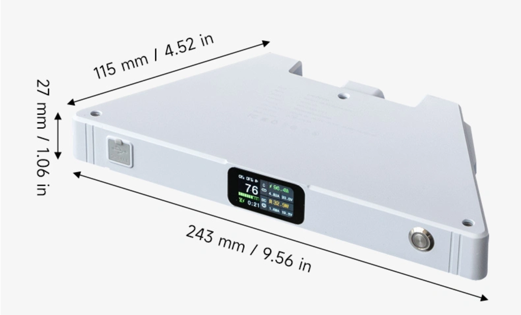 Starlink Mini Off-grid Power Kit With Clip-on Battery | Microgreen